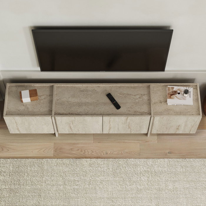 Nordure Soporte para TV Lowen - Travertino Nordure Soporte para TV Lowen - Travertino
